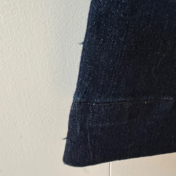 New old stock vintage Y2K Seductions dark wash wide leg jeans size 7 32" inseam - Picture 14 of 15